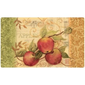 August Grove Chahine Postcard Apple Comfort Kitchen Mat ATGR9261